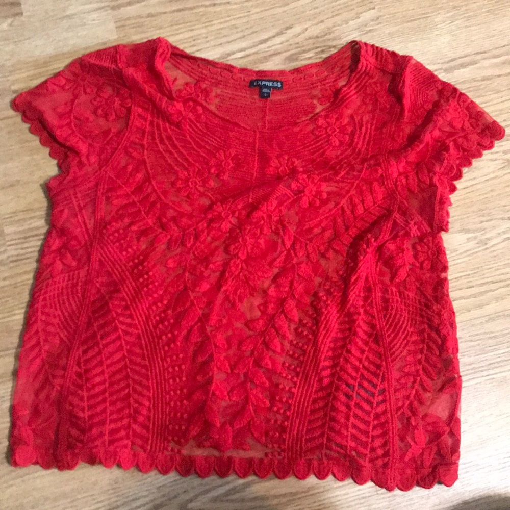 Express See Through lace top.